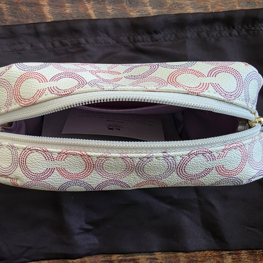 Coach Multicolor Signature Cosmetic Bag - Picture 10 of 11